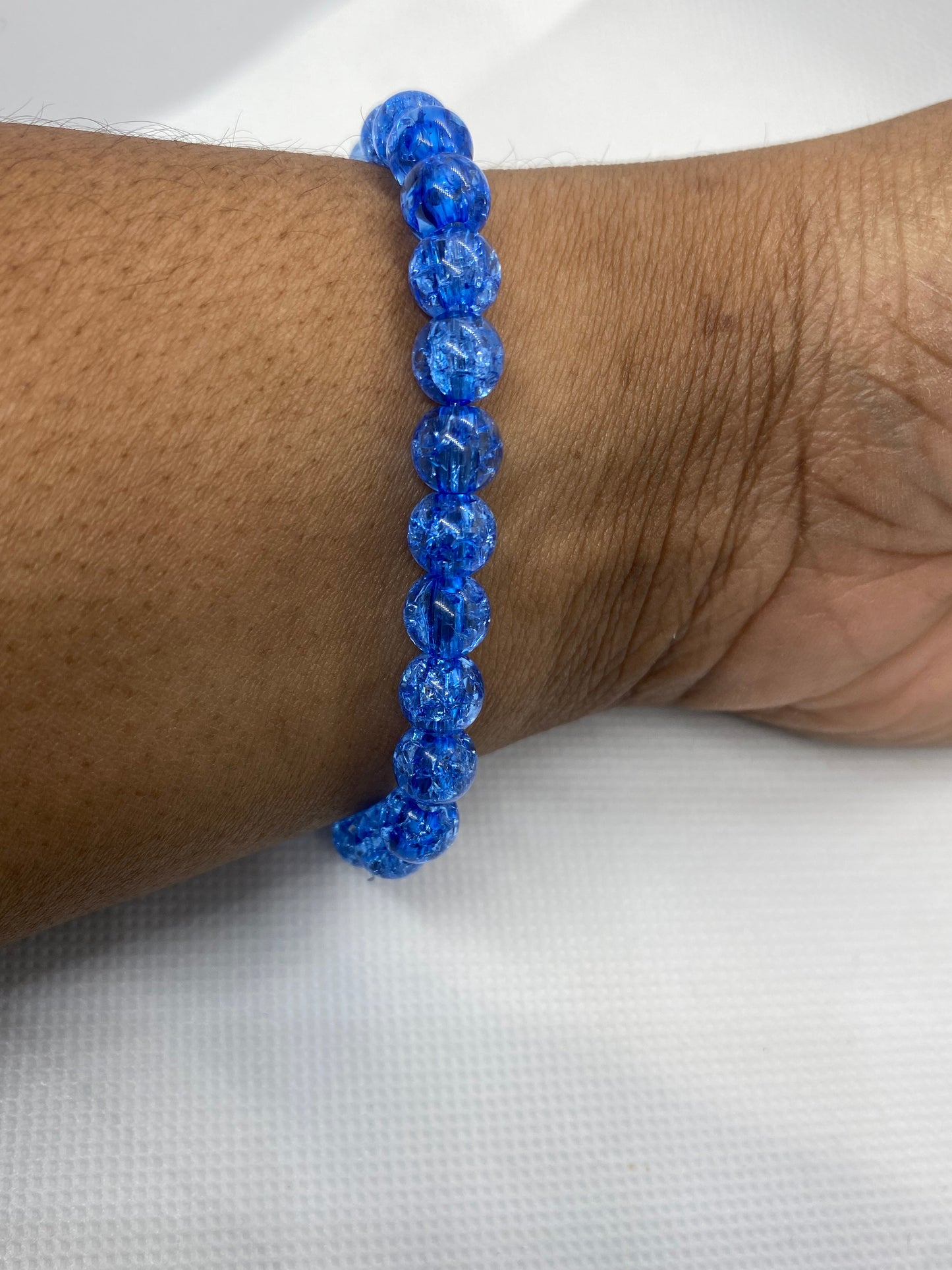 Crackle Beaded Bracelet