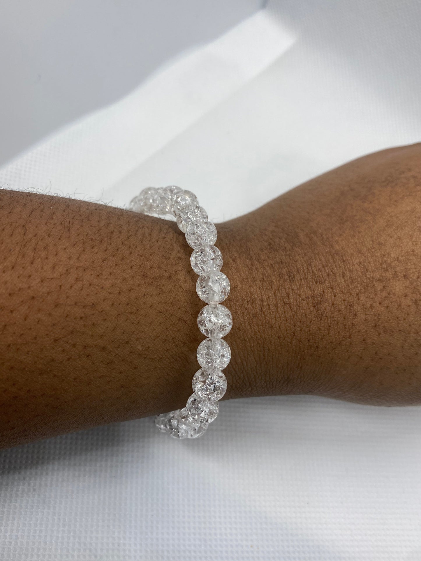Crackle Beaded Bracelet