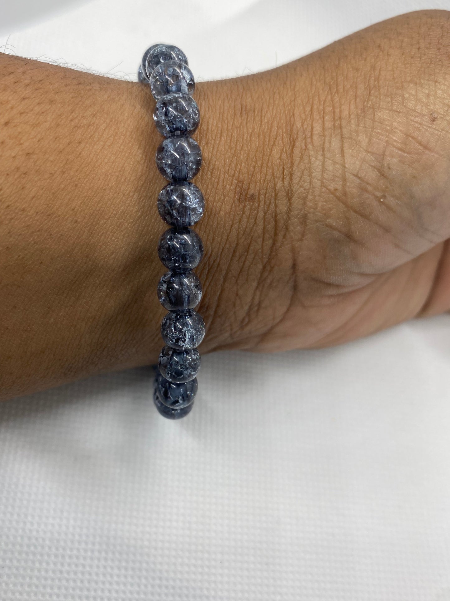 Crackle Beaded Bracelet
