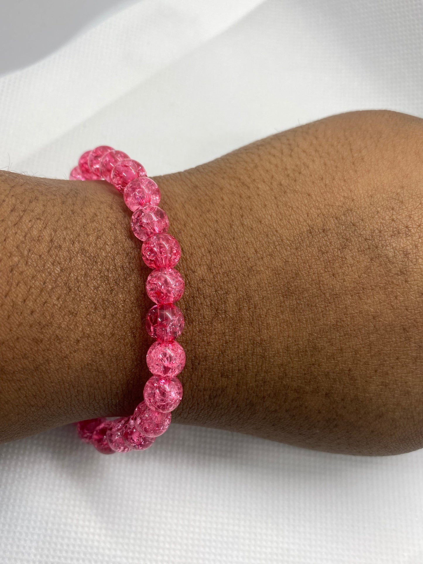 Crackle Beaded Bracelet