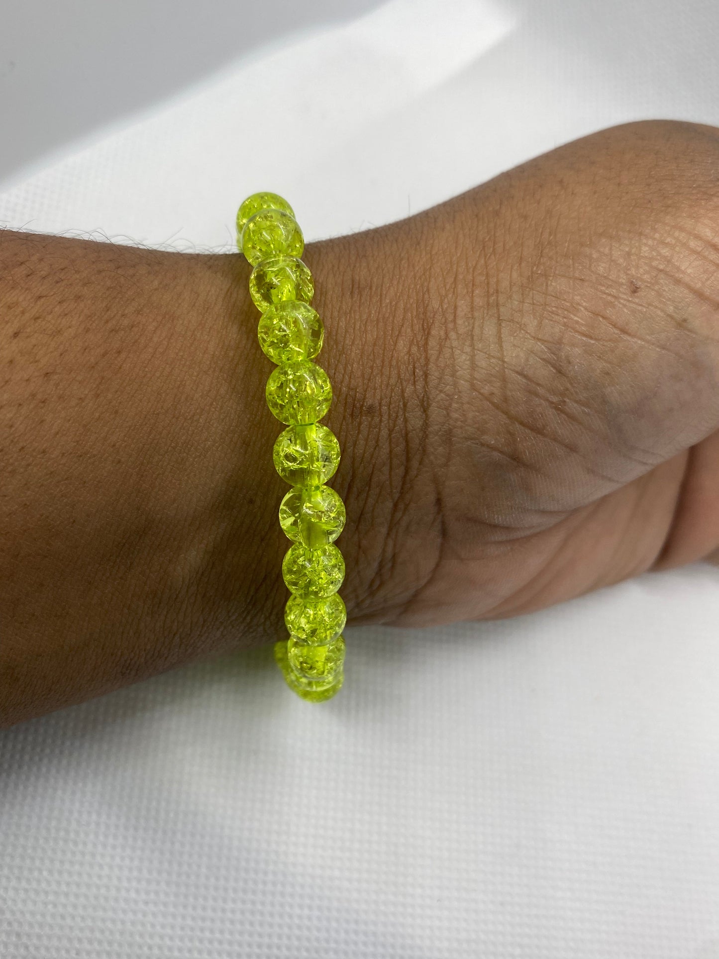 Crackle Beaded Bracelet