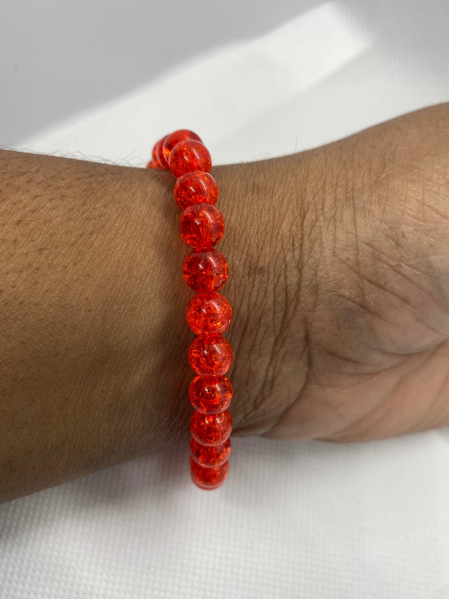 Crackle Beaded Bracelet