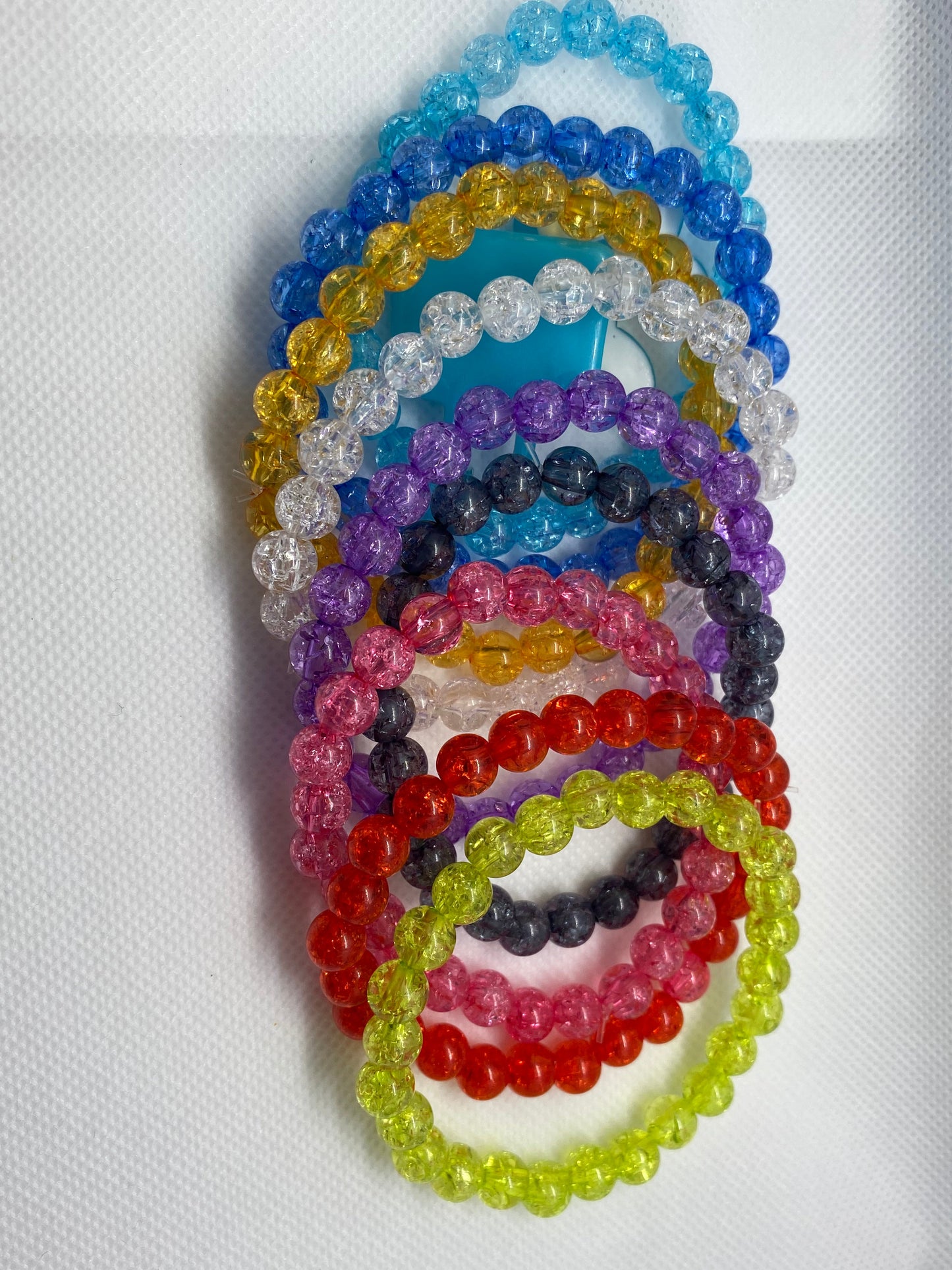 Crackle Beaded Bracelet