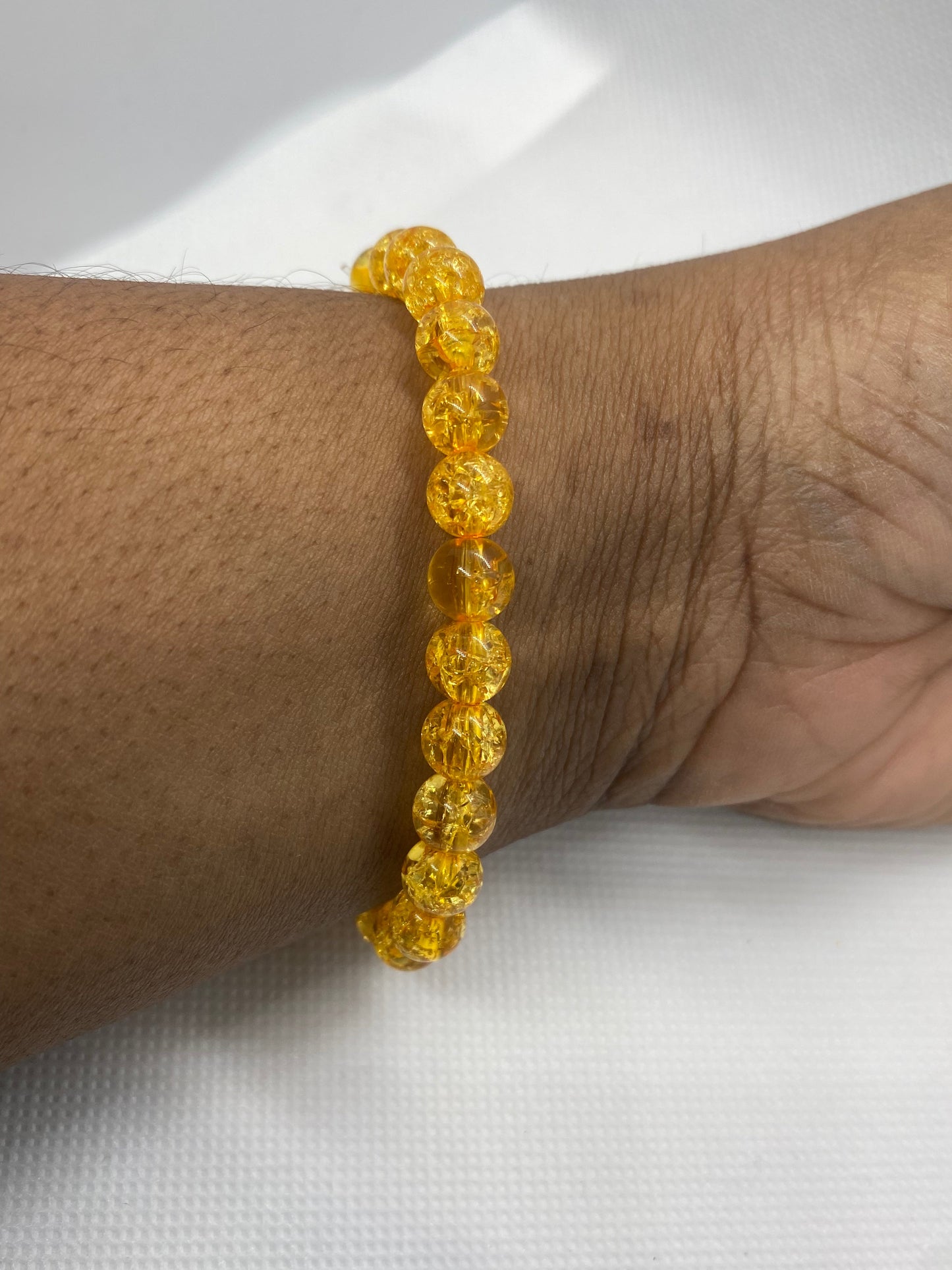 Crackle Beaded Bracelet